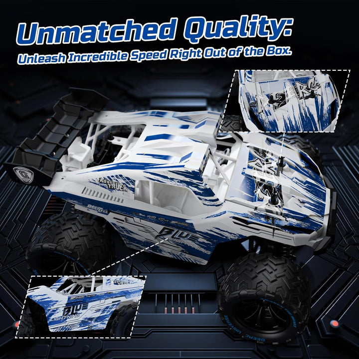 DEERC 9003E 1:14 RC-All-Terrain-Autos, 40 km/h Hochgeschwindigkeits-Offroad-RC-Truck, 4WD-Fernsteuer