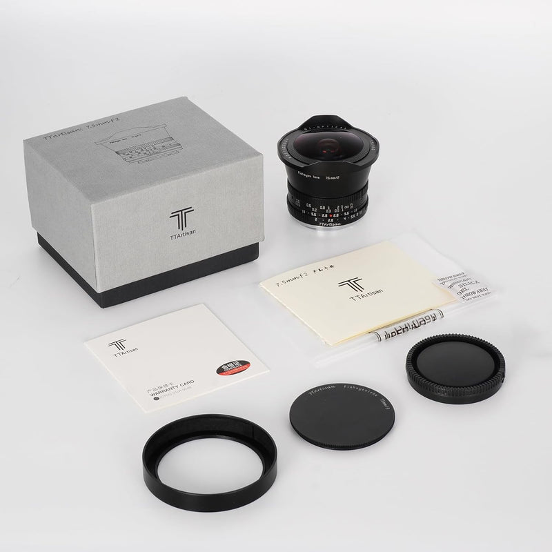 TTARTISAN 7.5mm F2.0 APS-C Fisheye Objektiv Manueller Fokus für Fuji X Mount