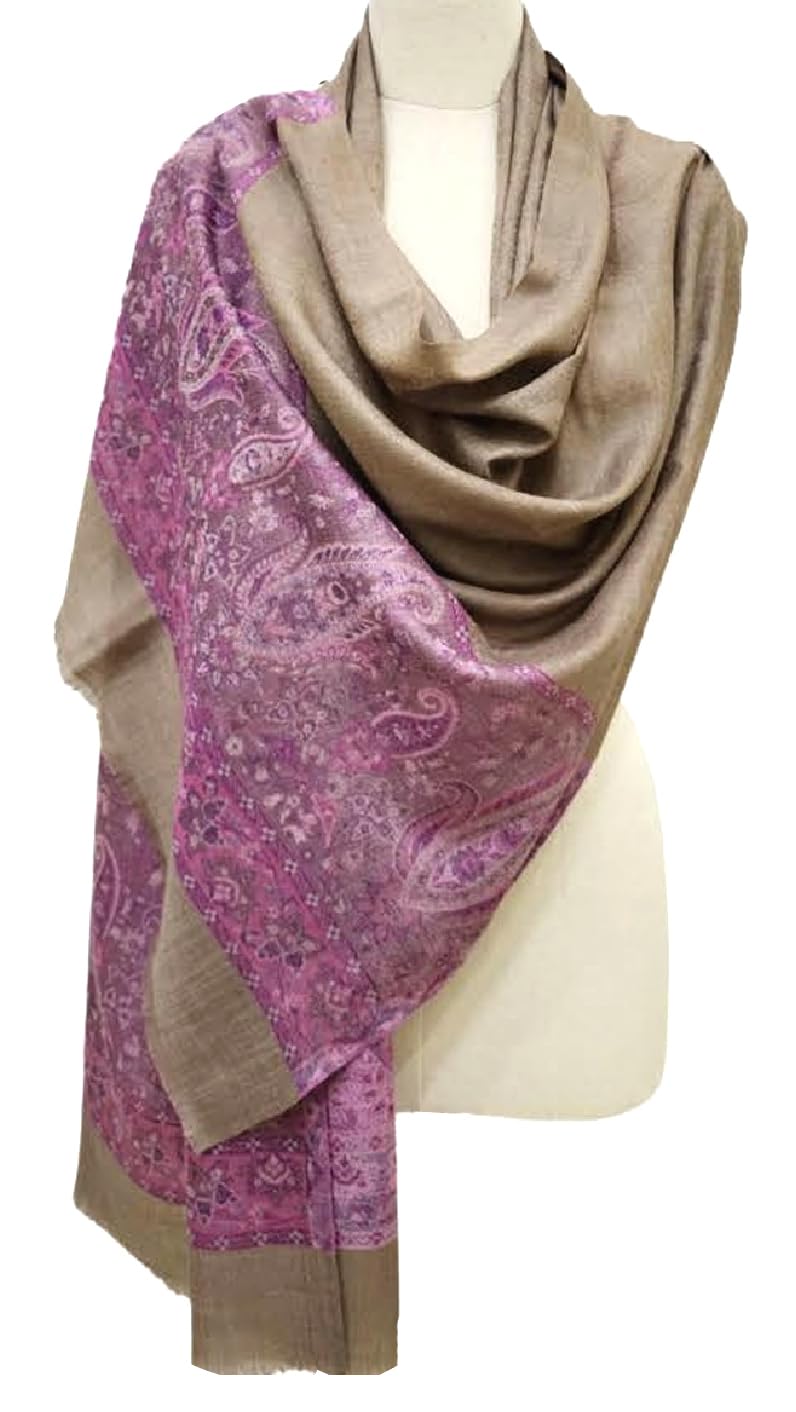 Lorenzo Cana Luxus Damen Pashmina Kaschmirschal 100% Kaschmir jacquard gewebt Paisley Muster Schal S