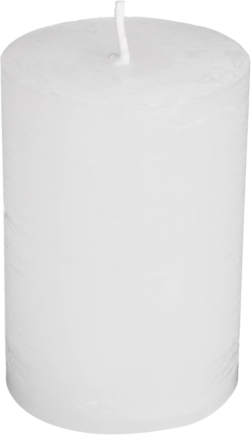 Premium Kerzenset 4,5 kg durchgefärbte Stumpenkerzen von Kerzenwelt 1. Wahl ohne Duft (weiss)