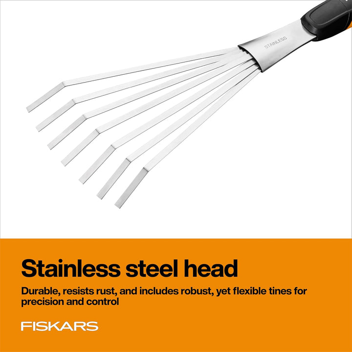 Fiskars 315520-1001 Xact Gartenrechen, Stahl Rake, Rake