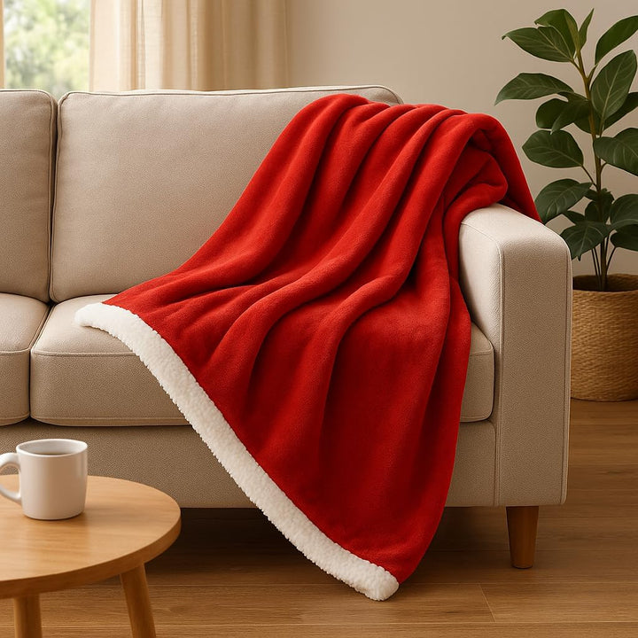 Betz Luxus Flanell Sherpa Kuscheldecke Flauschig Sofa Fleecedecke Verona - Wohndecke XXL Warm Sofade