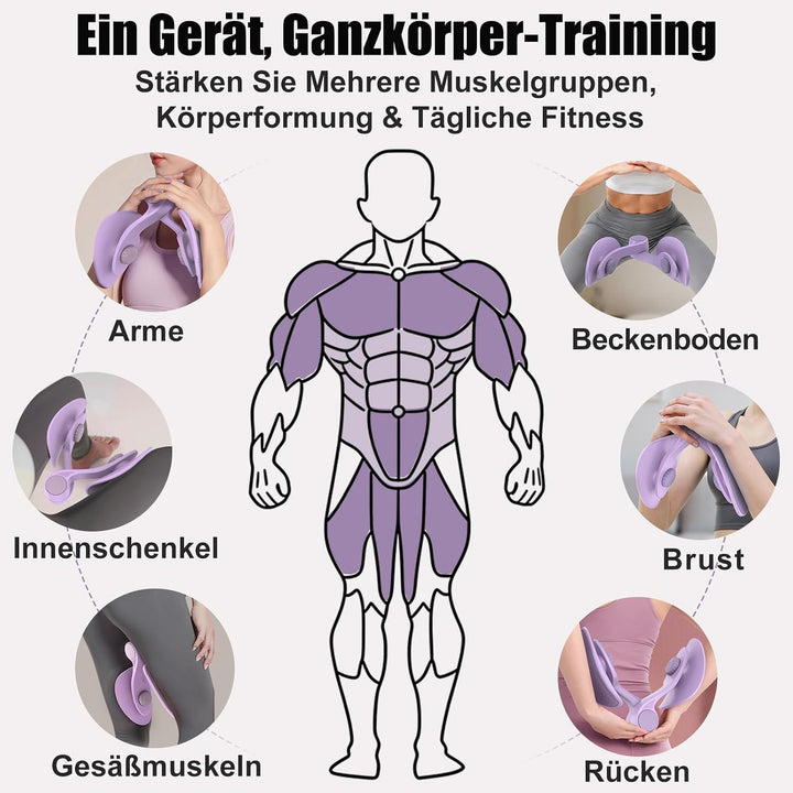 Oberschenkeltrainer 35lb Beckenboden Trainer Damen für Frau Beinpresse Po Trainer für Zuhause MäNner