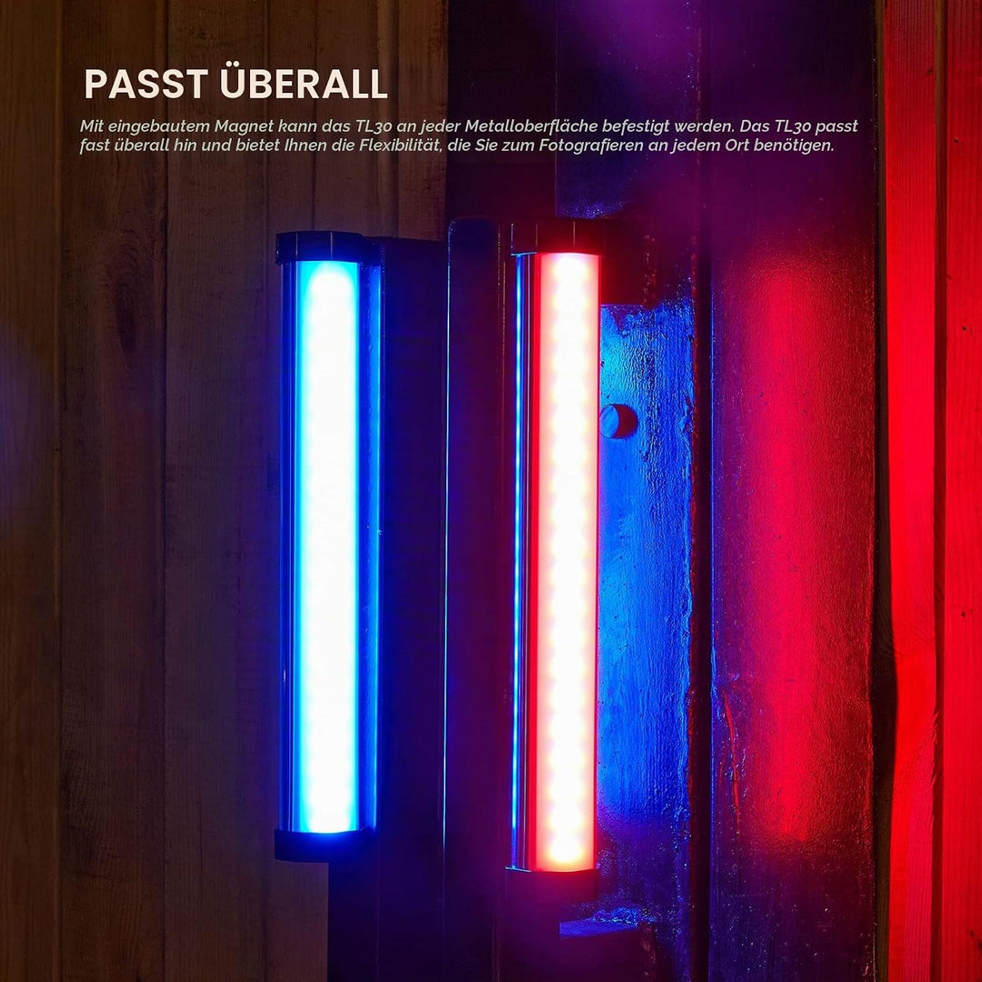 Godox TL30 RGB LED-Licht Stick, CRI 97 und TLCI 99, Tube Light mit RGB/CCT/HSI/FX-Modus, 2700k-6500K