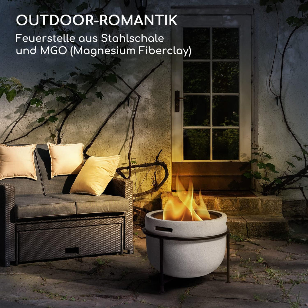 Blumfeldt Feuerschale, Tragbare Feuerstelle Outdoor, Feuerschalen für den Garten, Terrasse & Camping