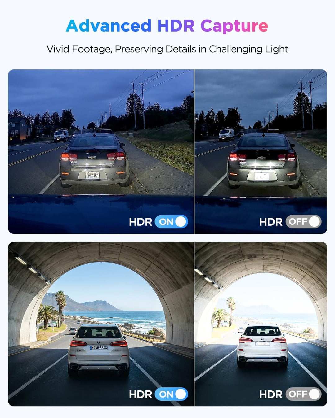 VIOFO A119 V3 Dashcam 2K 60fps mit GPS, 24 Std. Puffer Parkmodus Autokamera, Nur Frontscheibe 2560x1