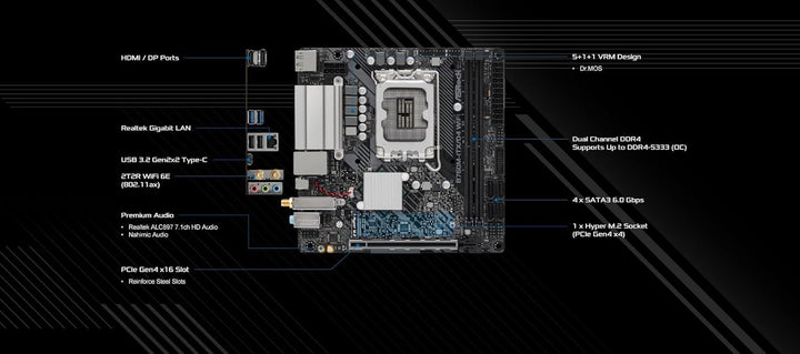 ASRock Asro B760M-ITX/D4 WiFi B760