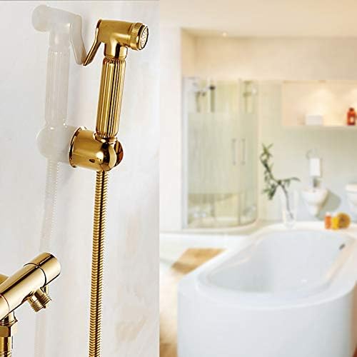 FTVOGUE Hand gehalten Bidet Sprayer Edelstahl Spritze massivem Messing Wandhalterung Dusche Head WC-