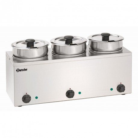 Bartscher Bain-Marie Hotpot mit 3 Töpfen 3,5 Liter - 607035