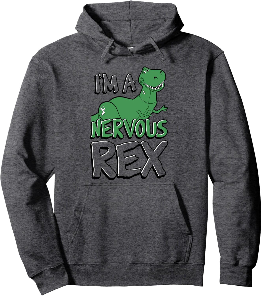 Disney Pixar Toy Story Rex I'm Nervous Text Pullover Hoodie