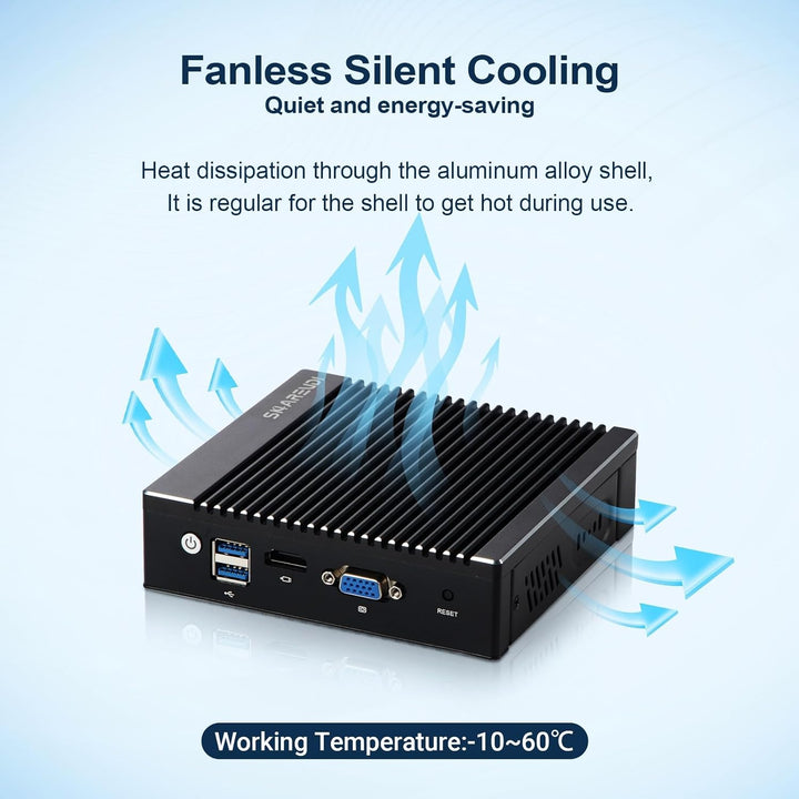 Firewall Mini PC,4X Intel 2.5 GbE i225/i226 LAN Intel J4125 4C/4T Micro Firewall Appliance, AES NI,