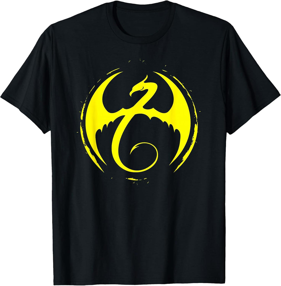 Men's Marvel Iron Fist Classic Dragon Logo Graphic T-Shirt Large Kelly Green