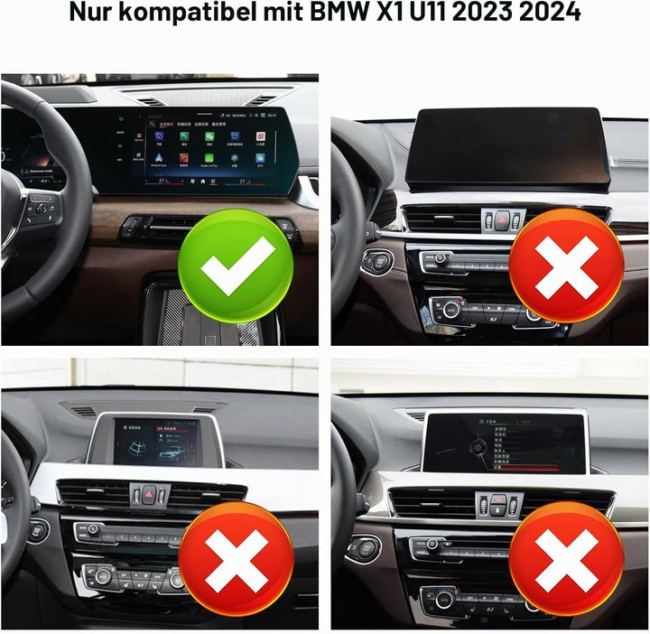 TTCR-II Kompatibel mit BMW X1 Handyhalterung Navigations Bildschirm Rücken Organizer Tablett Smartph