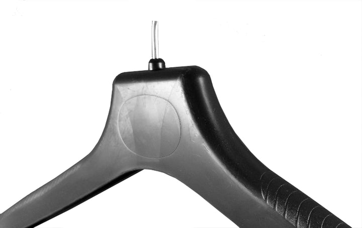 Kleiderbügel für Anzüge und 2-Teiler, Kostümbügel, 38 cm, schwarz, 10 Stück