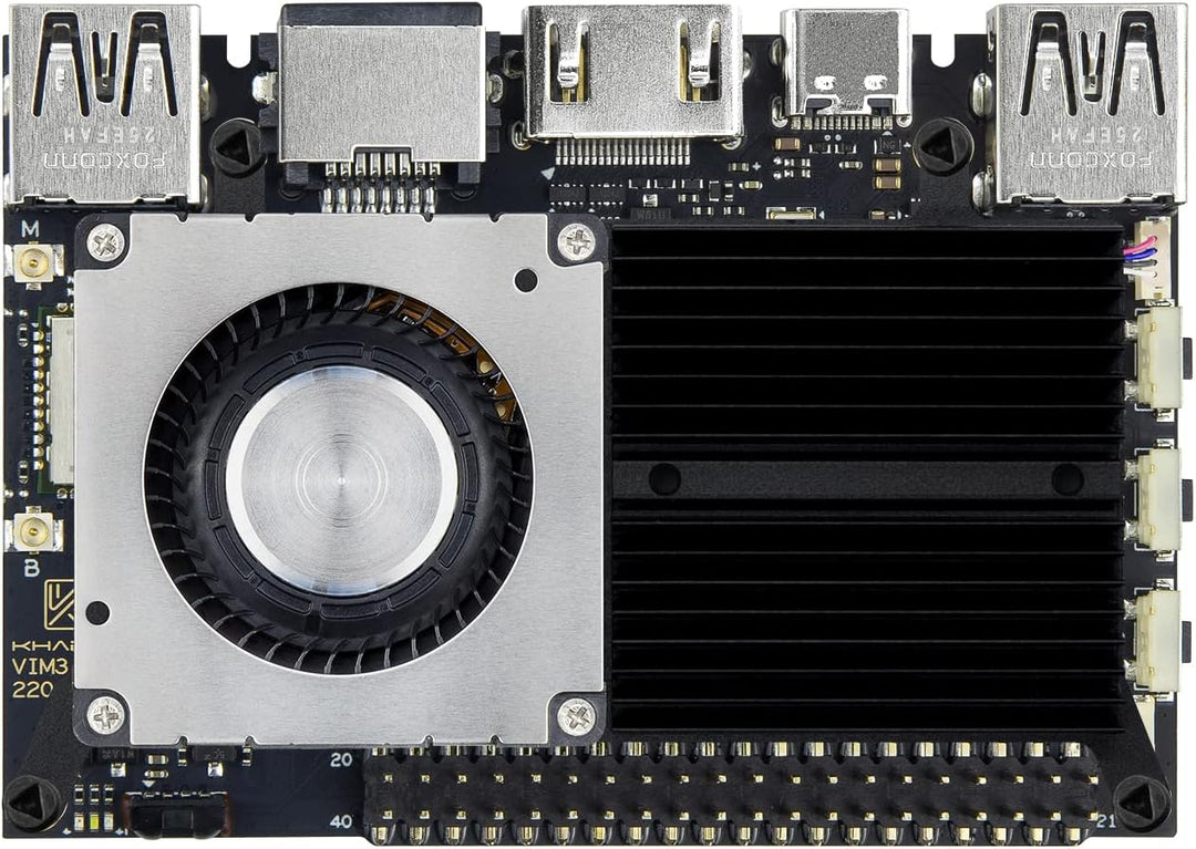 khadas VIM3 Pro Amlogic A311D Einplatinencomputer mit 5.0 Tops NPU, 16MB SPI Flash, PCIe und USB 3.0