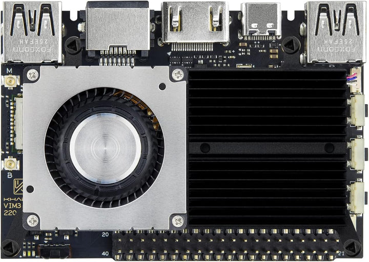 khadas VIM3 Pro Amlogic A311D Einplatinencomputer mit 5.0 Tops NPU, 16MB SPI Flash, PCIe und USB 3.0