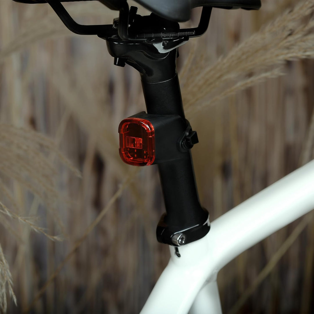 Fahrradleuchten-Set, StVZO-zugelassen Beleuchtungsset Led IP65 wasserdicht - Frontlicht + Rücklicht