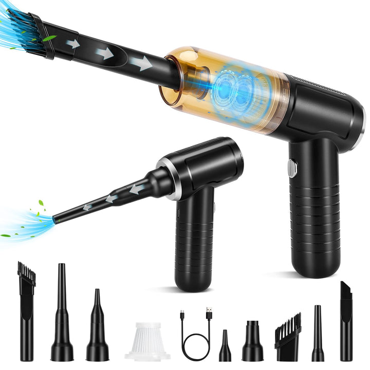 Handstaubsauger Akku 9500pa Kabellos Mini Autostaubsauger USB Aufladbar Nass & Trocken Handsauger Ha