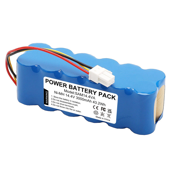 3000mAh 14.4V NI-MH Akku Ersatzakku für Samsung Navibot SR-Serie - Kompatibel mit SR8850, SR8855, SR