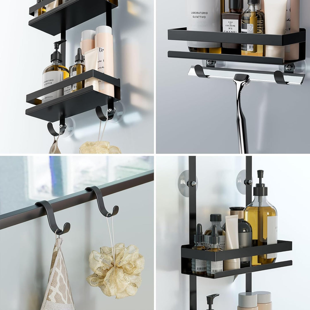 Duschablage ohne Bohren Badezimmer Organizer, Badregal Duschregal ohne Bohren, Duschablage zum Hänge