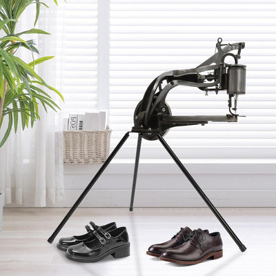 BAOCHADA Schuster Nähmaschine, Nähmaschine für Leder Schuhe mit Nadeln, 360° Einstellbare Leder Schu