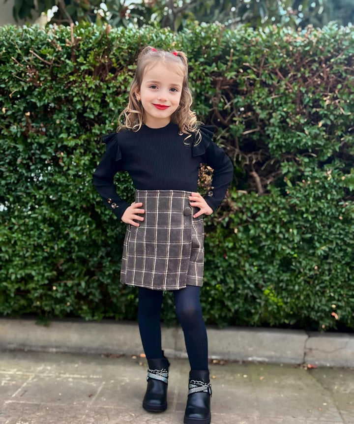 Miipat Baby Mädchen Kleidung Set Kleinkind Mädchen 2pcs Outfits Set Lange Ärmel Pullover Tops mit Mi