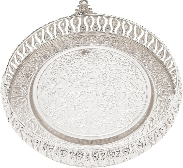 Vintage Türkische Kaffeekanne Set,Metallteekannenset mit 6 Kaffeetassen und Teetablett,Tee-Set Tee O