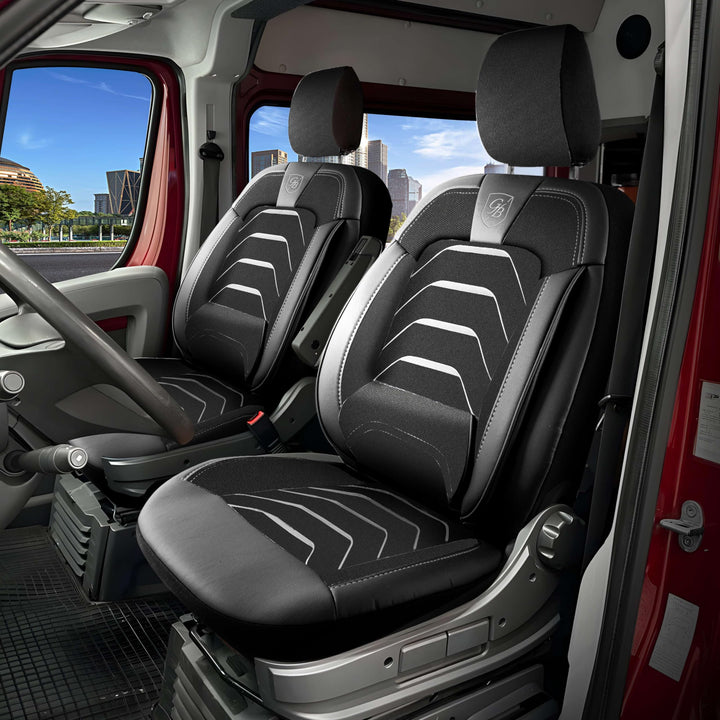 Autositzbezüge Universal 1+1 für FIAT Ducato, Peugeot Boxer, Citroen Jumper (2014-2026) Opel Movano