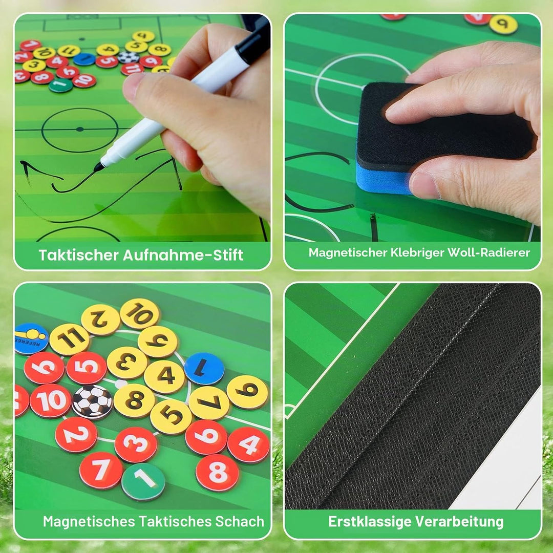 Sports Premium Magnet, Magnetisches Whiteboard, Magnettafel Playbook Trainingshilfen für Fussballtra