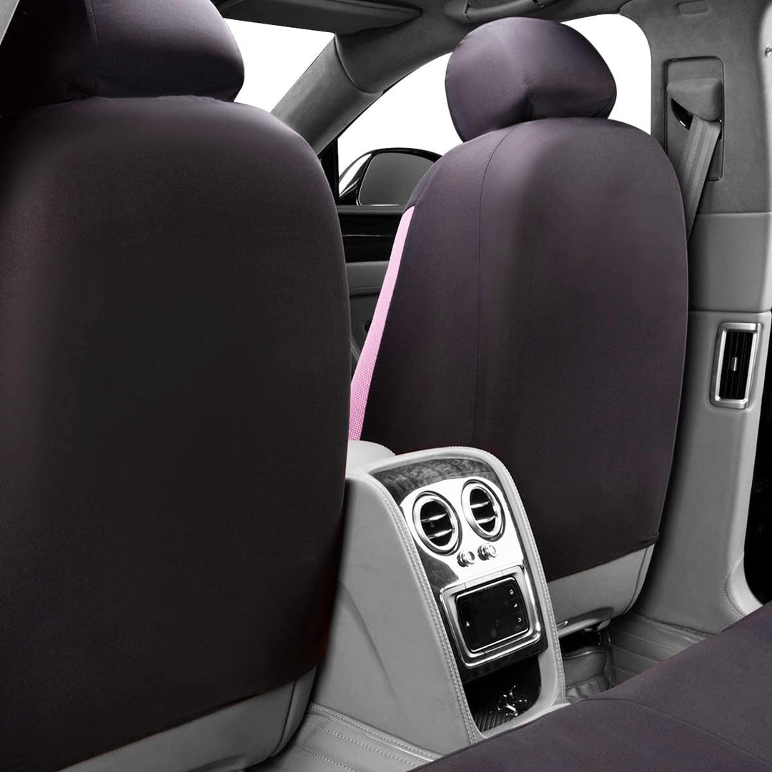 Flying Banner Maschen Schmetterling Universal für Auto Sitzbezüge Mit Seitenairbags (Rosa, Vordersit