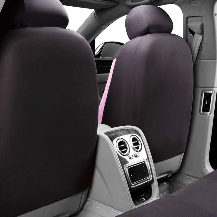 Flying Banner Maschen Schmetterling Universal für Auto Sitzbezüge Mit Seitenairbags (Rosa, Vordersit