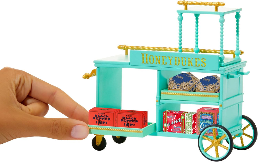 MGA's Miniverse Make It Mini Honeydukes Trolley- Harry Potter Mini-Sammlerstücke, 50+ Teile, Kunstha