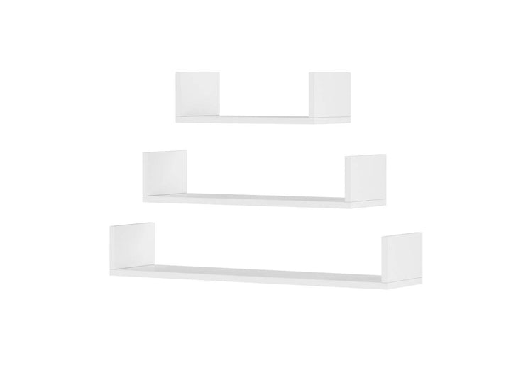 Izer 3er Hängeregal Bücherregal, Wandregal, Wandboard für Bücher, Bilder, Deko, Schweberega, Büroreg