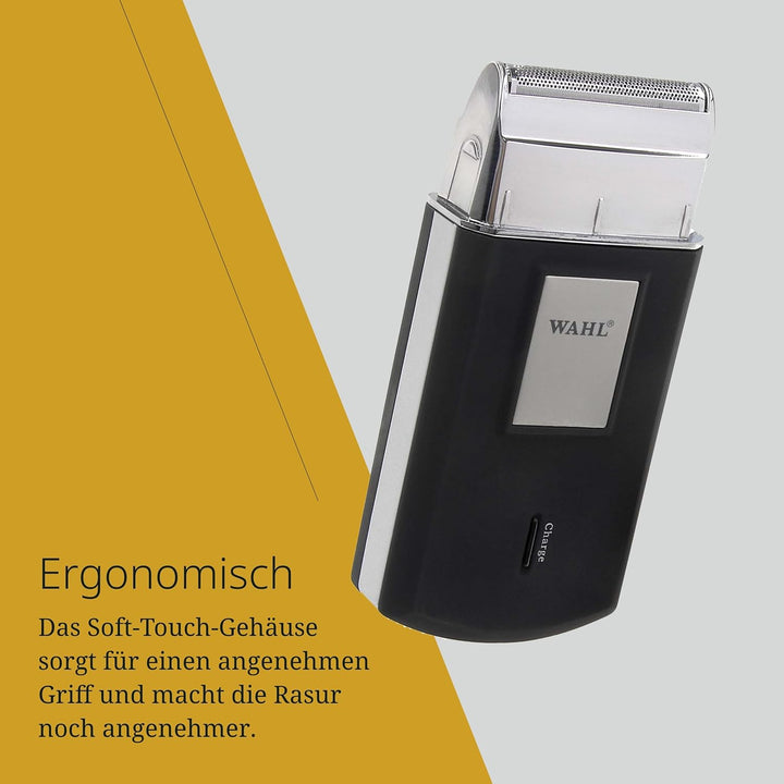 Wahl Mobile Shaver - Schnurloser Elektrorasierer mit Reiseetui - für Kopf und Bart