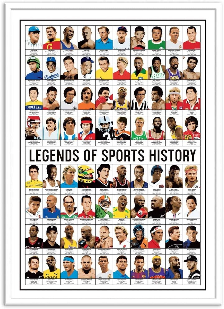 Wall Editions Art-Poster - Legends of Sports History - Olivier Bourdereau