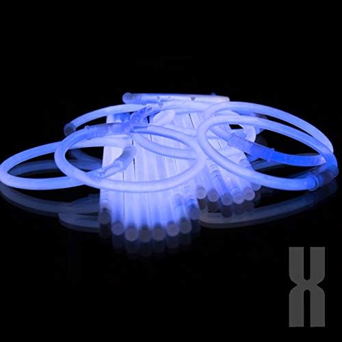 KNIXS 1000x Arm-Knicklichter – Gletscherweiss/Weiss leuchtend inkl. 1000x 3D-Verbinder und je 20x Kr