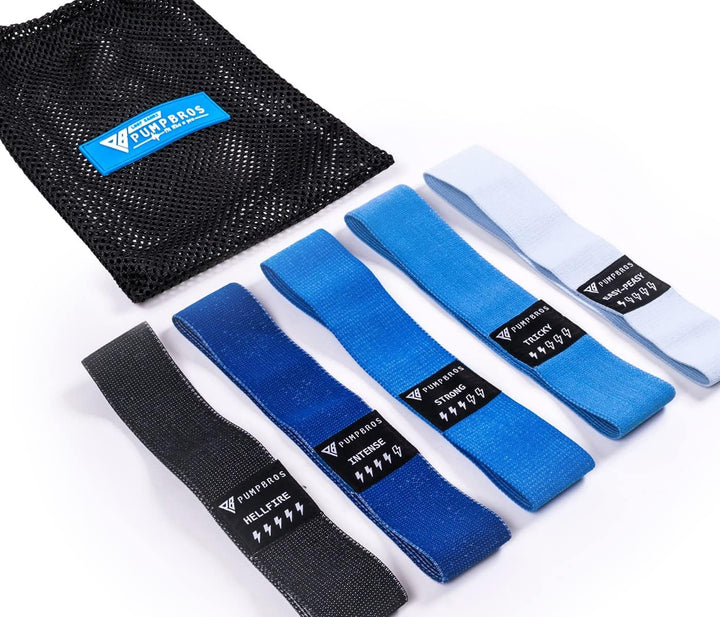 Pump Bros Premium Fitnessbänder 5er Set | Resistance Bands | Theraband | Loop Bänder | Fitnessband f