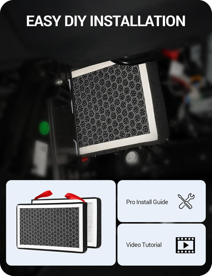 BASENOR Tesla Model Y Model 3 Kabine Luftfilter HEPA Ersatz Filter 2 Satz 2024 2023 2022 2021 2020 2