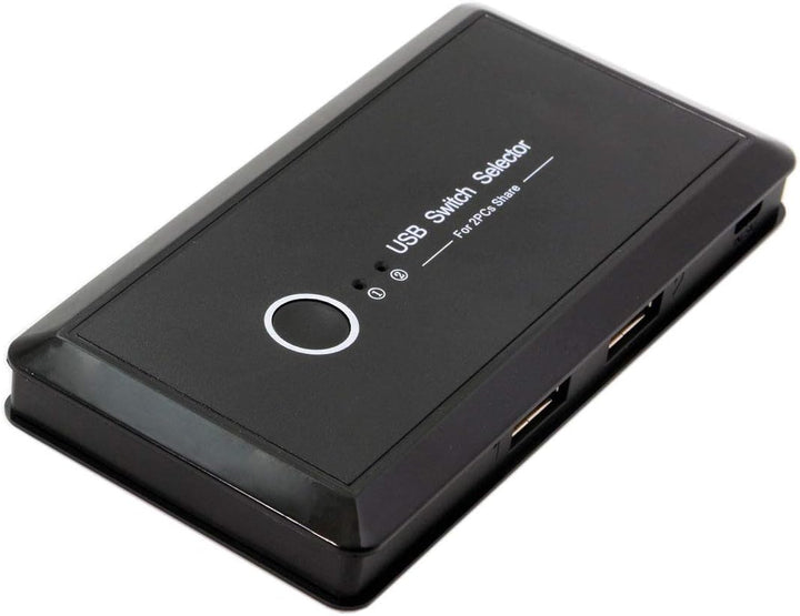 JSER KVM USB 2.0 oder USB 3.0 Switch Selector 2 Port PCs Sharing 4 Geräte für Tastatur Maus Scanner