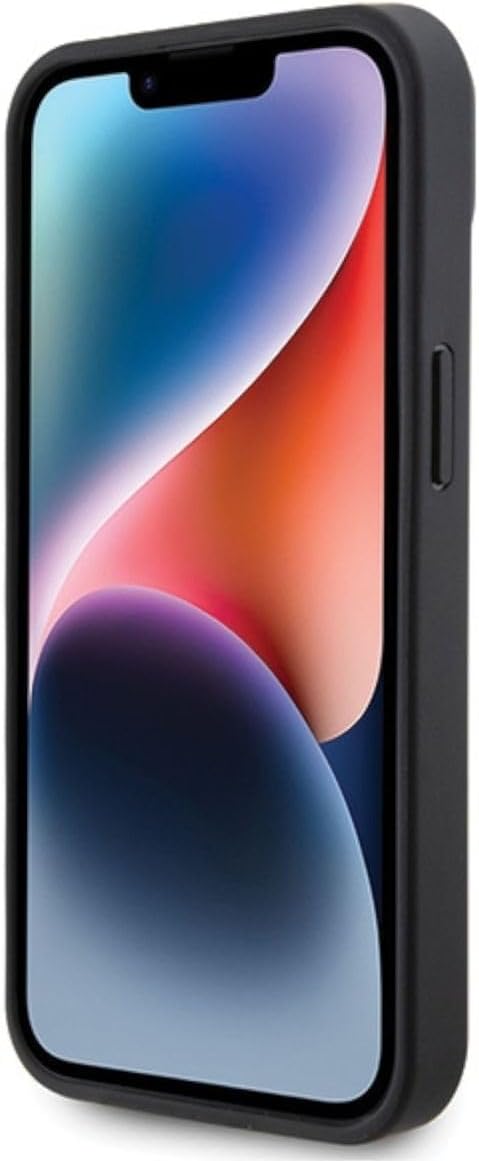 Karl Lagerfeld KLHCP15SPKLPKLK Hülle für iPhone 15 6.1" Schwarz hardcase Leather Monogram Hot Stamp