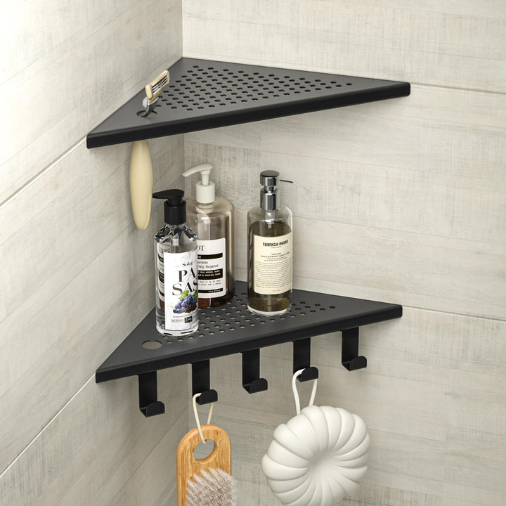 Eck-Duschregal 304 Edelstahl,Eckregal Dusche 25.4cm,Duschablage Ecke für Badrenovierung,Eckablage Du