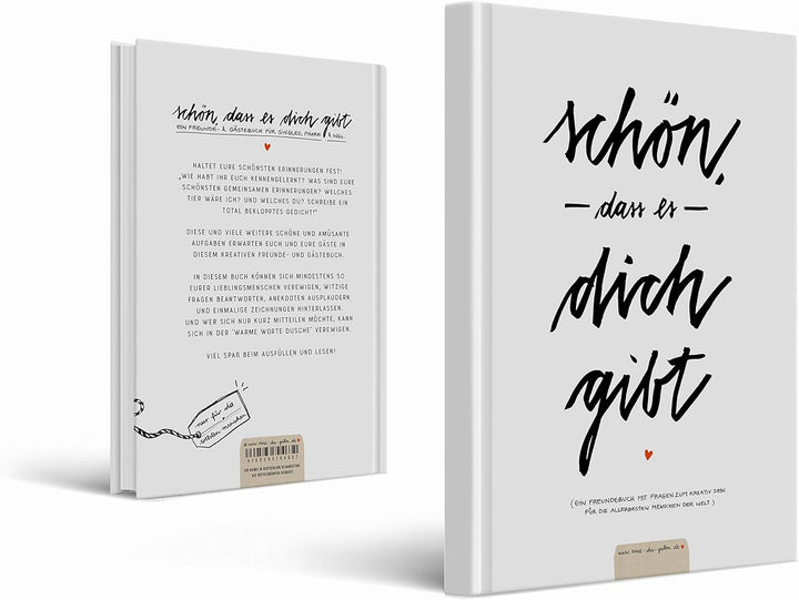 Eine der Guten Gästebuch zum Geburtstag mit Fragen zum Ausfüllen, Weiss | Witziges Freundebuch für E