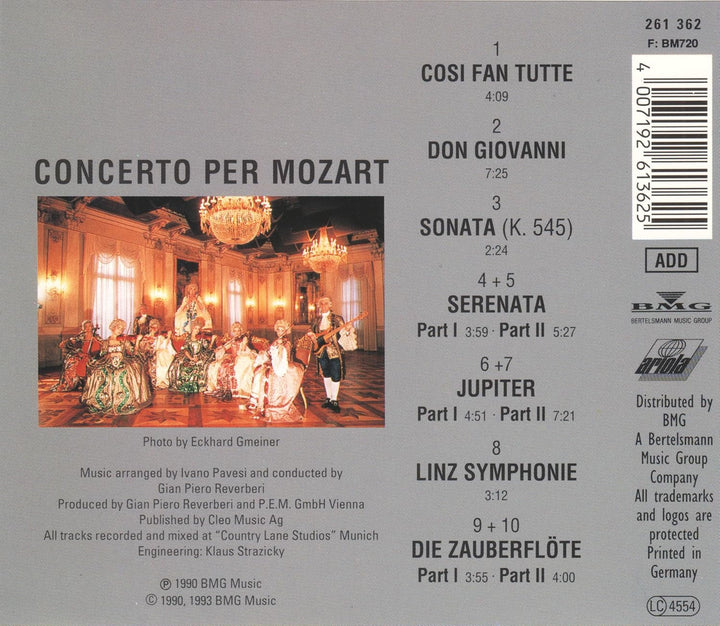 Concerto Per Mozart, Audio-CD