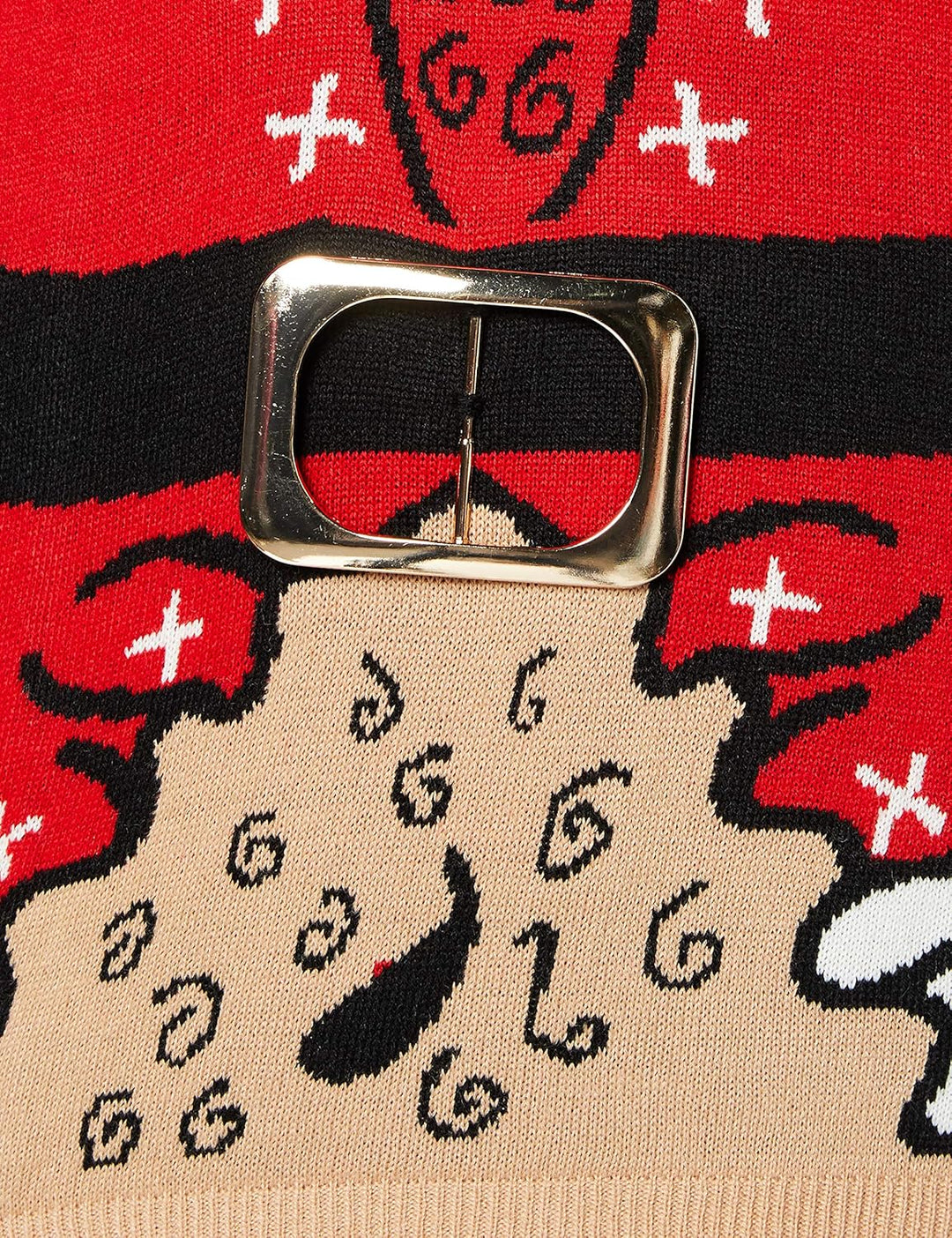 OFF THE RACK Unisex Herren Damen Lustig Weihnactspullover Ugly Christmas Sweater Kapuzenpullover Str