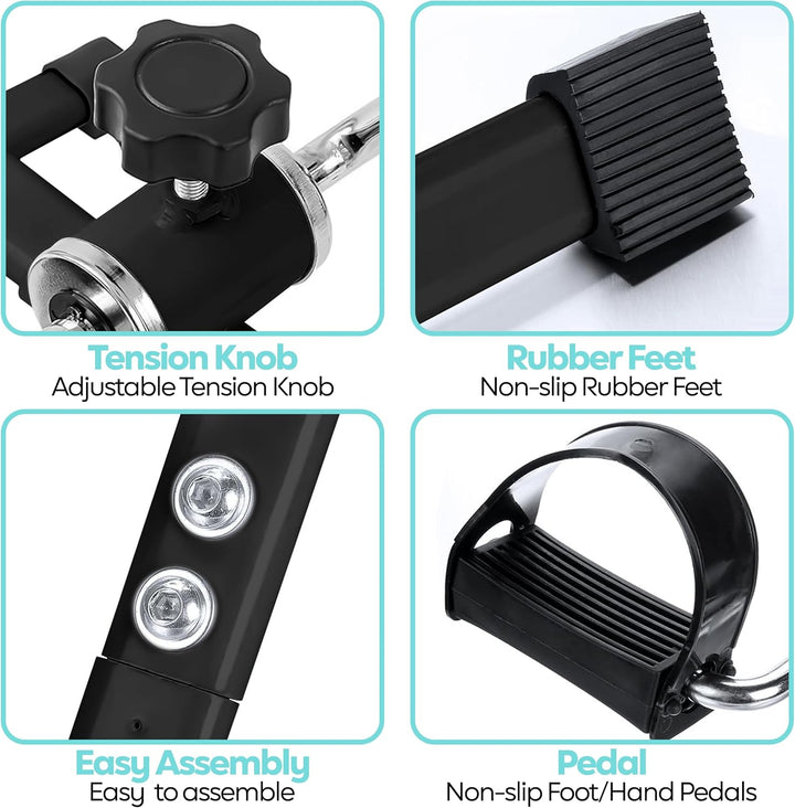 Techfit Pedal-Ausbilder, Mini-Heimtrainer für Heim und Büro, leichte Trainingsmaschine für Arme und