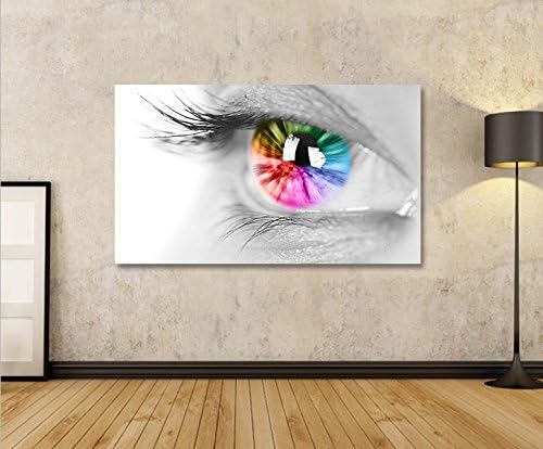 islandburner Bild Bilder auf Leinwand Auge 1p XXL Poster Leinwandbild Wandbild Art up Your Life ®