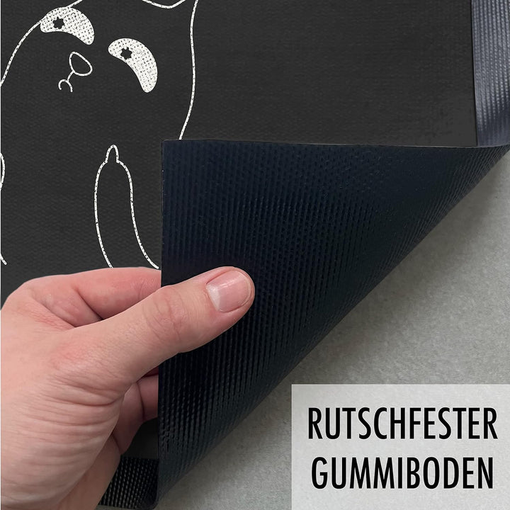 Trendation - Lustige Katzen Fussmatte Guck Nicht So Grafik Mittlerer Finger Katzenbesitzerin Humor F