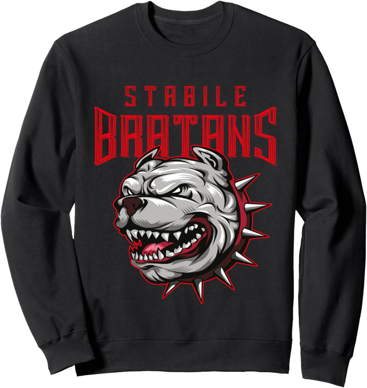 Stabile Bratans Bulldog Bruder Freunde Bra Russisch Bratan Sweatshirt