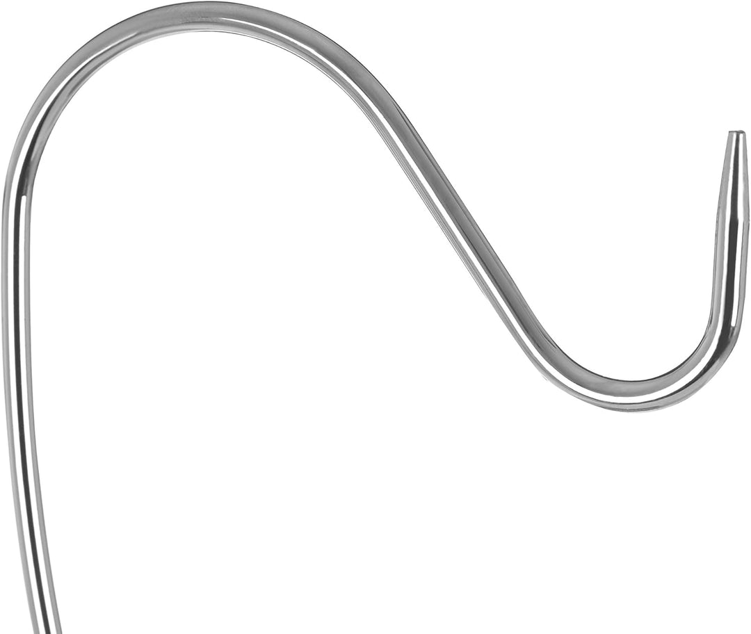 Premier Housewares Bananenhalter, Chrom mit Holzfuss, H35 x W16 x D16cm 1 Silver, 1 Silver