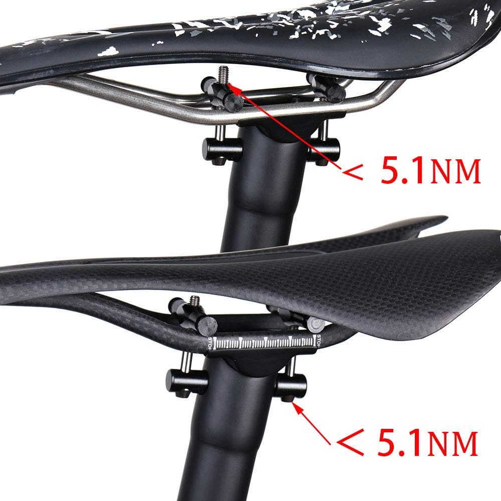 QIKU Carbon Fahrrad Sattelstützen MTB Sattelstütze/Rennrad Sattelstütze 27.2/31.6 * 350/400MM 31.6×4